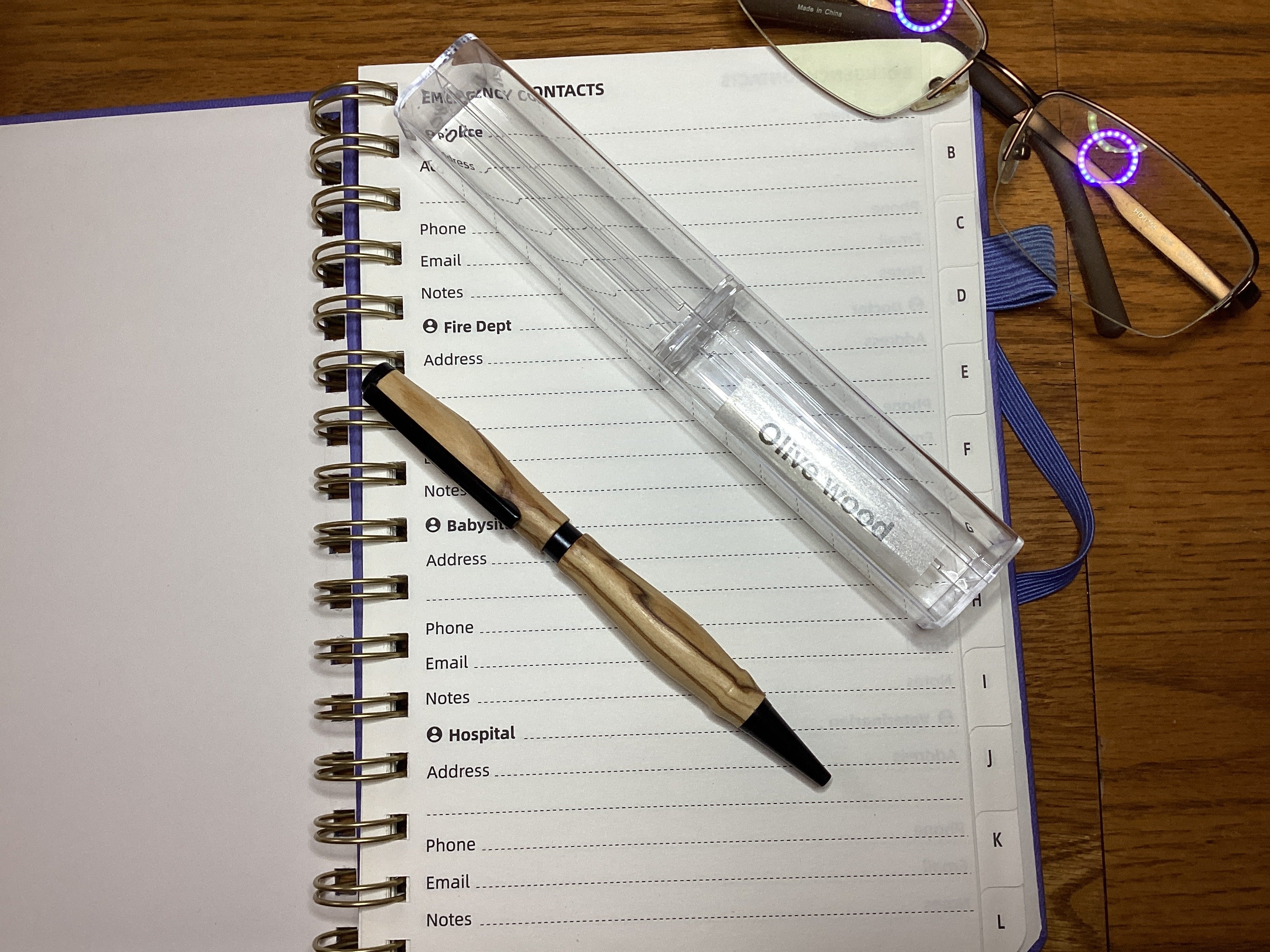 Beautiful olive wood pen